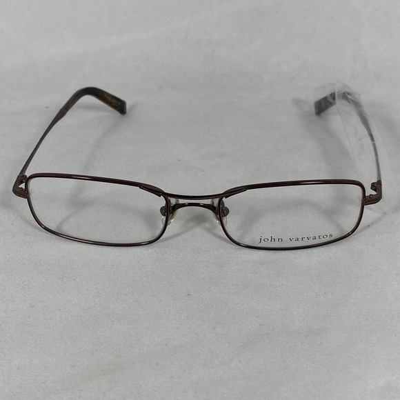 John Varvatos Designer Eyeglasses Frame V105 in Brown 51mm DEMO LENS - Picture 2 of 8